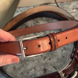 Cole Haan Men's Brown Leather Belt